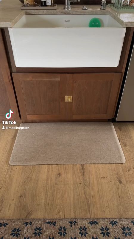 Adding color to our kitchen with a simple floor mat! 💙🥣🍴 

#LTKfindsunder50 #LTKVideo #LTKhome
