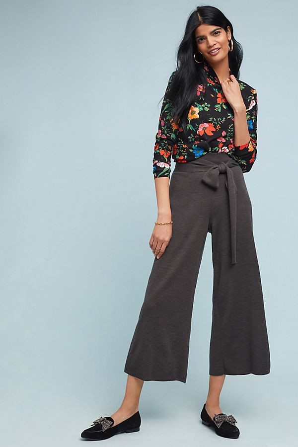 Tie-Front Sweater Pants | Anthropologie (US)