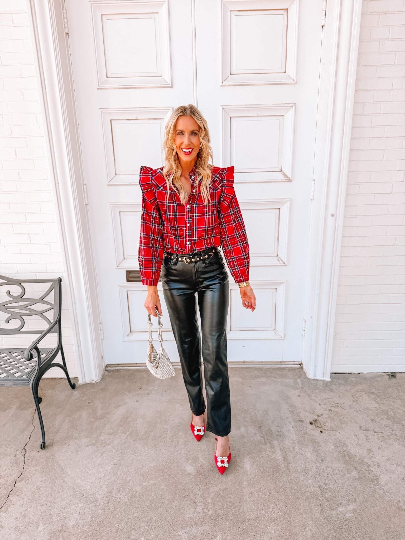 The leather pants are perfect for the Holiday season!

Plaid top / Amazon top / Abercrombie / Christmas party outfit 

#LTKFindsUnder100 #LTKFindsUnder50 #LTKHoliday