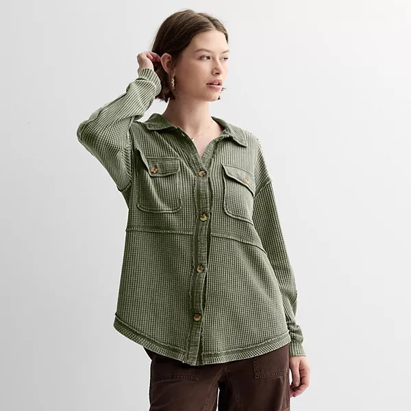 Juniors' SO® Cropped Hooded Trench Coat | Kohl's