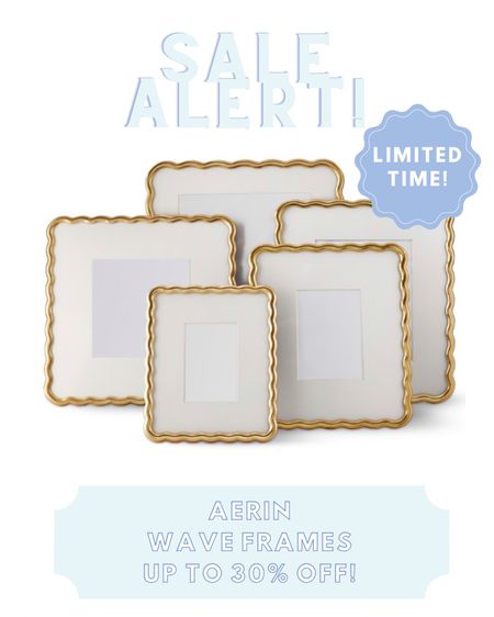 Yay!! Another great sale alert favorite to share!! Now get up to 30% OFF these pretty Aerin wave picture frames 🙌🏻 they haven’t gone on sale in a while so if you’ve been eyeing, or wondering what gift to get her 😉 these are a lovely option!! More Williams Sonoma Home sale picks also linked 🤍

#LTKGiftGuide #LTKunder100 #LTKsalealert