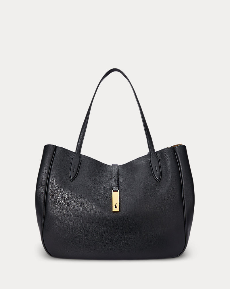Bolso tote Polo ID de piel grande | Ralph Lauren (ES & PT)