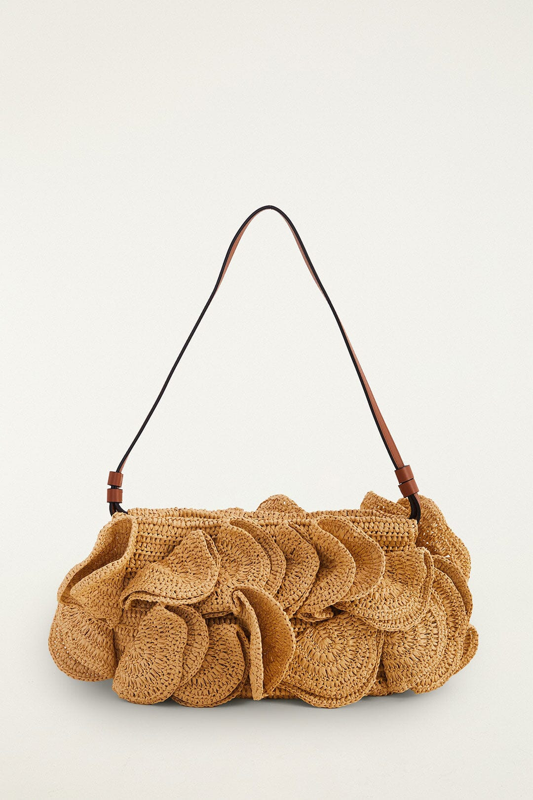 Flower Raffia Shoulder Bag | FarmRio (US)