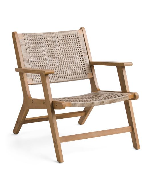 Acacia Wood Outdoor Chair | TJ Maxx