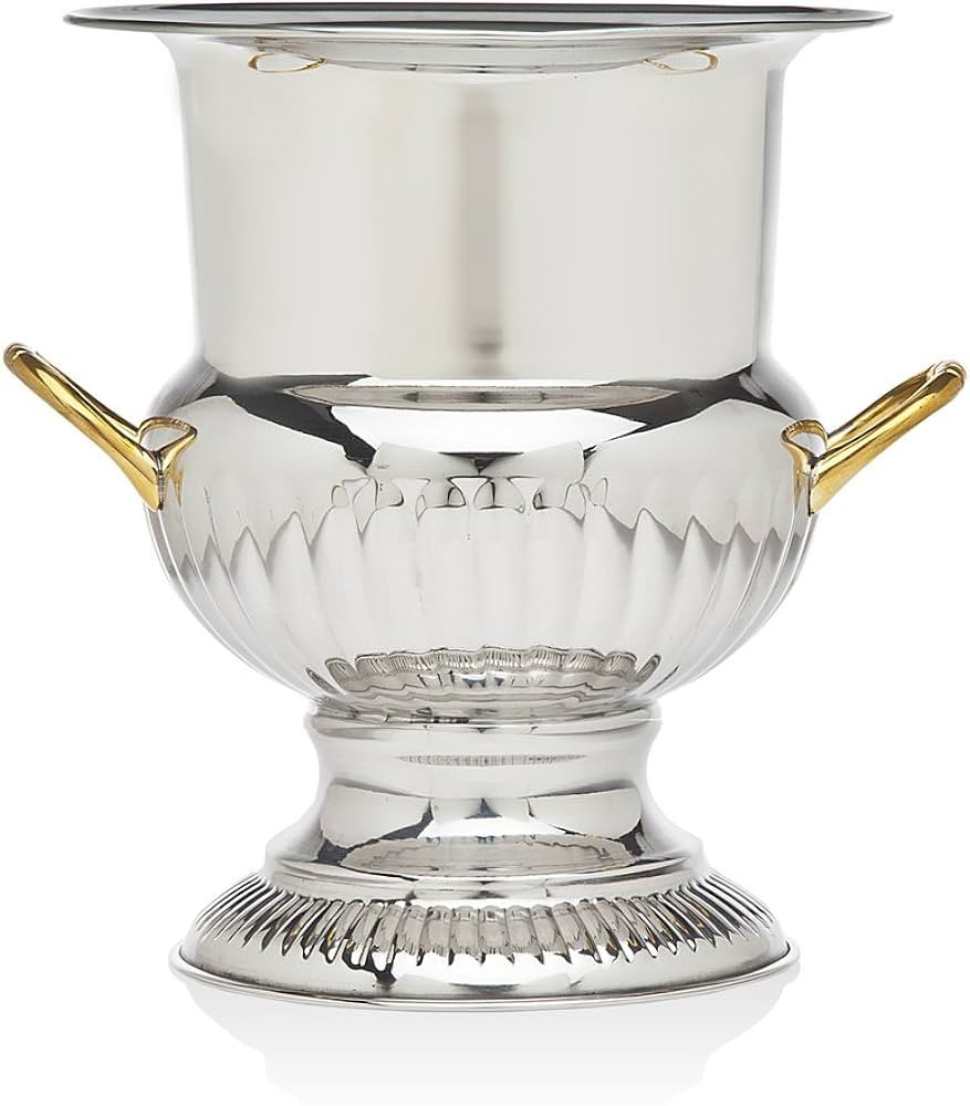 Godinger Ice Bucket with Brass Handle, 10in | Amazon (US)