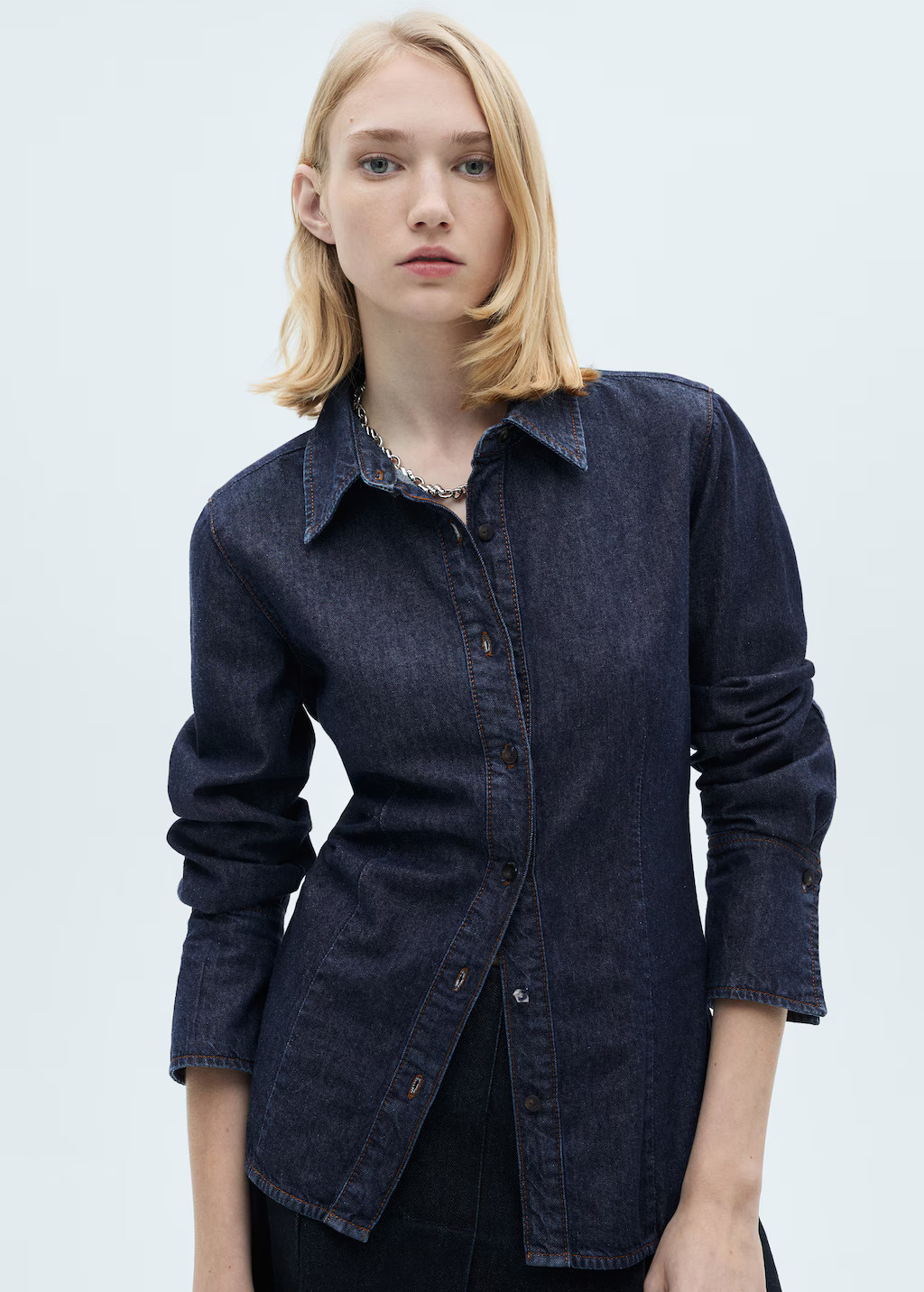 Rinse-wash denim shirt - Women | MANGO USA | Mango (US/MX/AU)