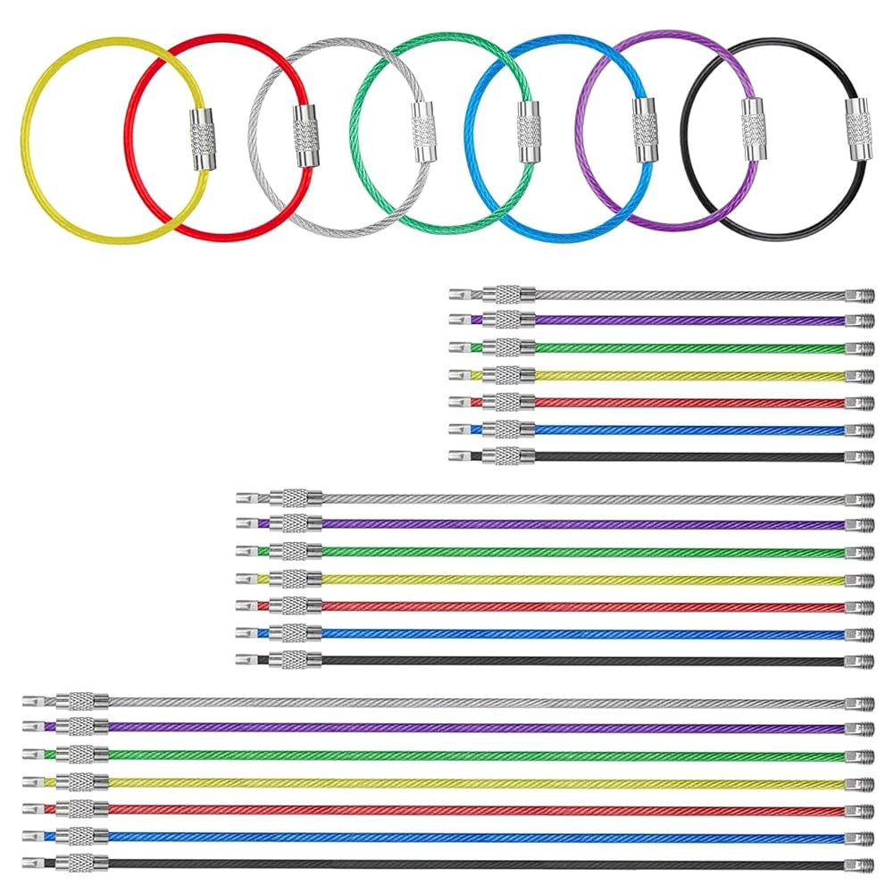 21 Pack Men Keychain Key rings for Key Tags, Keyrings(Colorful) | Amazon (US)