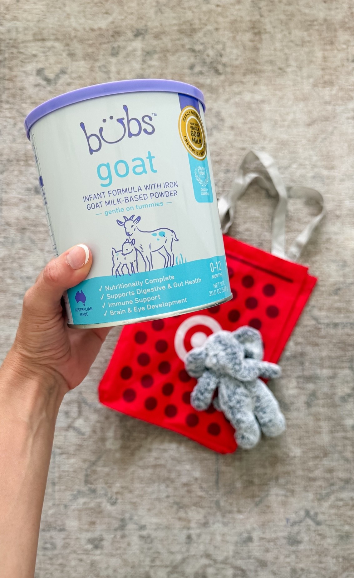 #ad Goat Milk Formula 🍼 I had no idea that all formulas are not created equal. Bubs is made in Australia and has the highest safety standards in the world! Plus its designed to be similar to breastmilk and is gentle on tiny tummies.
What’s something you wish another mom had told you sooner? 👇
#TargetPartner #Bubs #GOATofGoatMilk #BubsatTarget @Target #ad