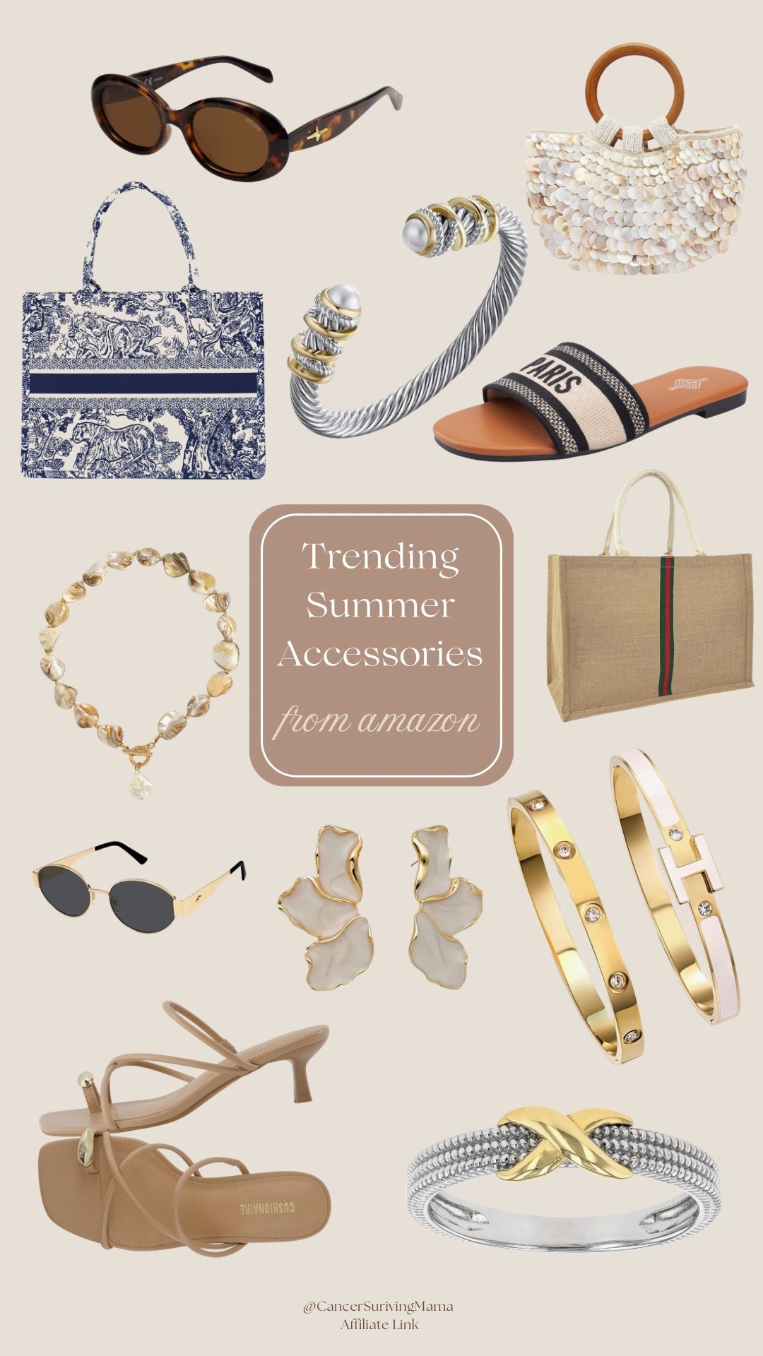 trending amazon summer accessories that instantly elevate any outfit ✨ these look designer-inspired but are SO affordable — from woven beach bags + summer jewelry to neutral sandals, statement earrings & chic sunglasses 🤍

perfect for beach vacations, resort wear, summer outfits, pool days, cruise outfits & everyday summer style ☀️

comment AMAZON ↓ for links to all my favorite accessories!

amazon accessories, summer accessories, amazon fashion finds, woven handbags, beach bags, neutral sandals, summer sandals, statement jewelry, gold jewelry, designer inspired finds, amazon jewelry, chic sunglasses, resort accessories, vacation accessories, coastal style, european summer style, beach vacation outfits, affordable fashion finds, women’s fashion accessories, trendy amazon finds, vacation style, luxury look for less, summer outfit inspo, amazon best sellers

#LTKootd #LTKgrwm #LTKTravel