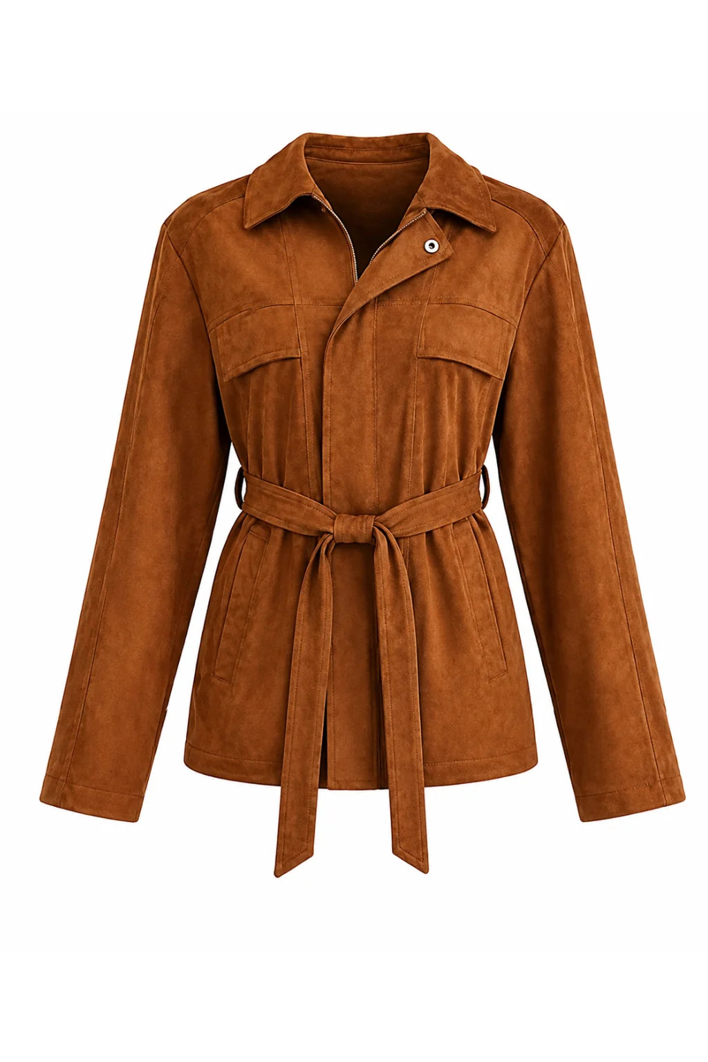 Hannah Camel Suede Jacket | Anna Cate Collection
