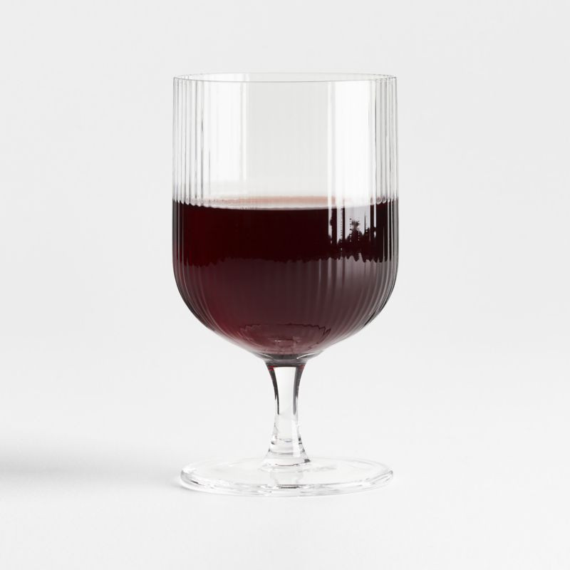 Symphony 10-Oz. Fluted All Purpose Wine Glass + Reviews | Crate & Barrel | Crate & Barrel