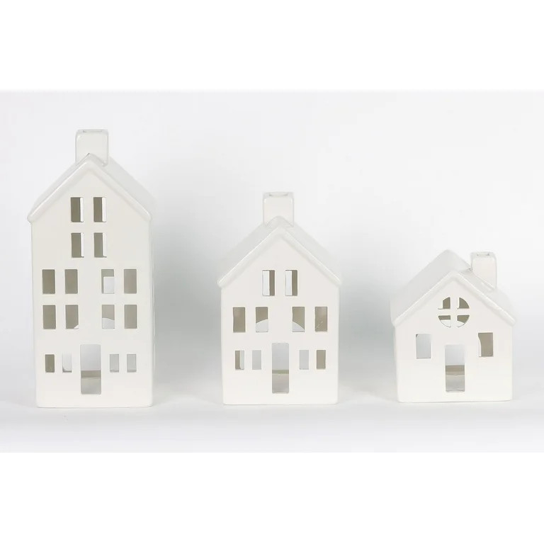 Holiday Time Christmas White House 3 Piece Set | Walmart (US)