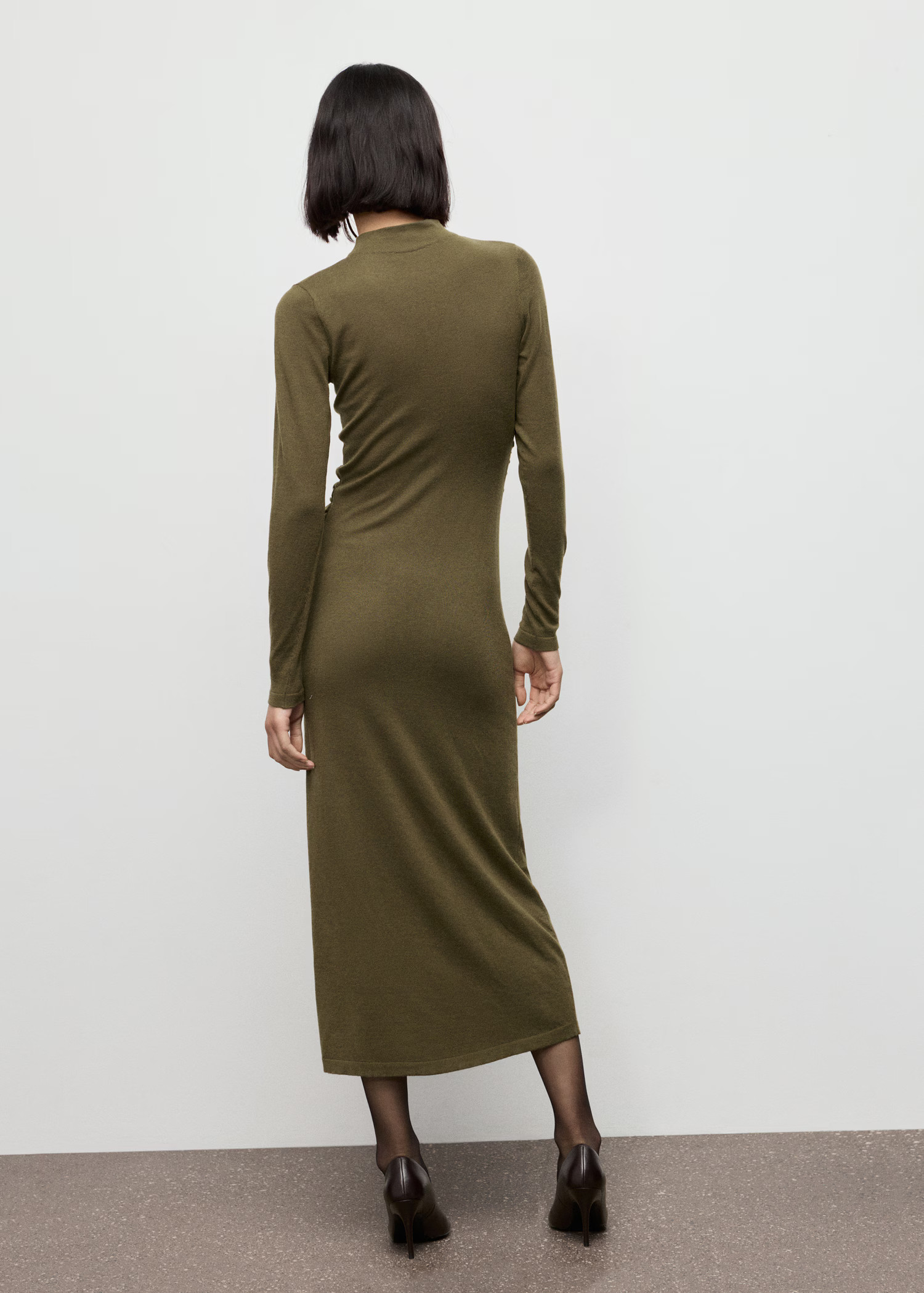 Perkins-neck knitted dress | Mango (US/MX/AU)