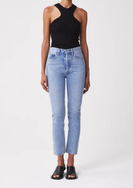 Riley High Rise Straight Crop in Renewal | AGOLDE