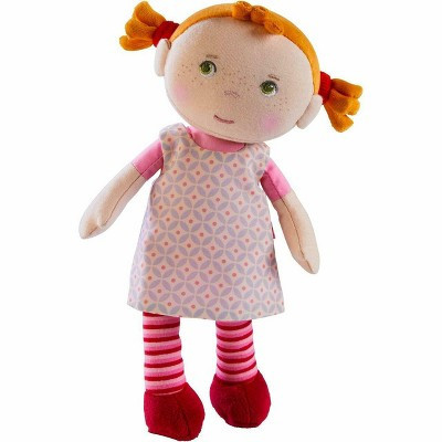 HABA Soft Baby Doll Roya - 10" Rag Doll with Red Pigtails, Pink Dress - Machine Washable HABA Doll - Ideal Soft Doll for 2 Year Old Girls | Target