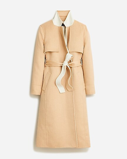 Harriet trench coat in double-faced wool blend | J. Crew US