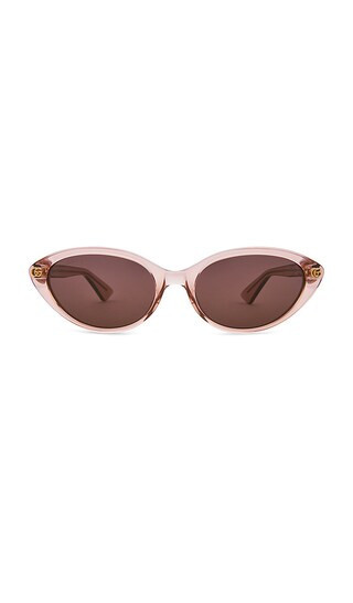 Gucci Cat Eye Sunglasses in Pink,Brown. | Revolve Clothing (Global)