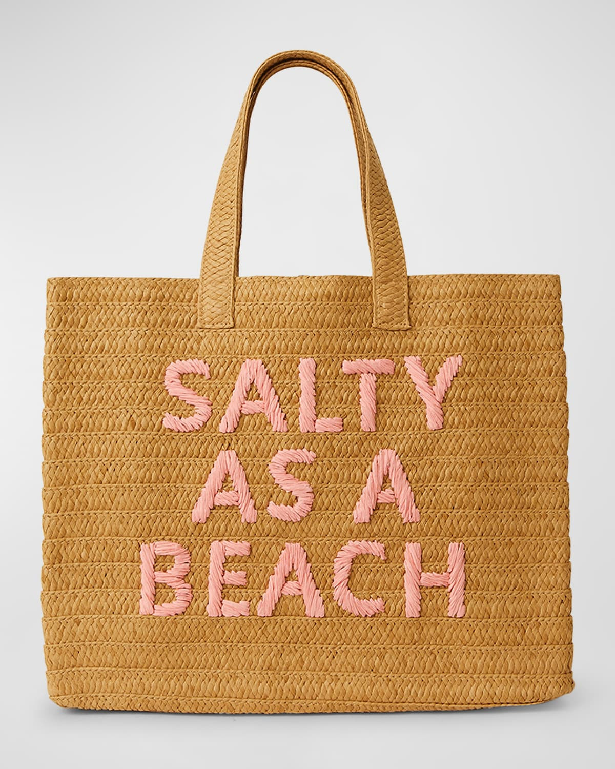 Salty as a Beach Straw Tote Bag | Neiman Marcus