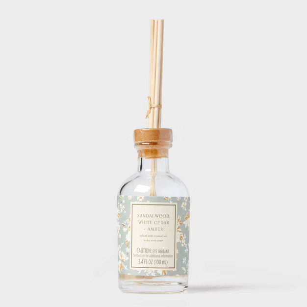 100ml Diffuser Blue/Sandalwood White Cedar and Amber - Threshold™ | Target