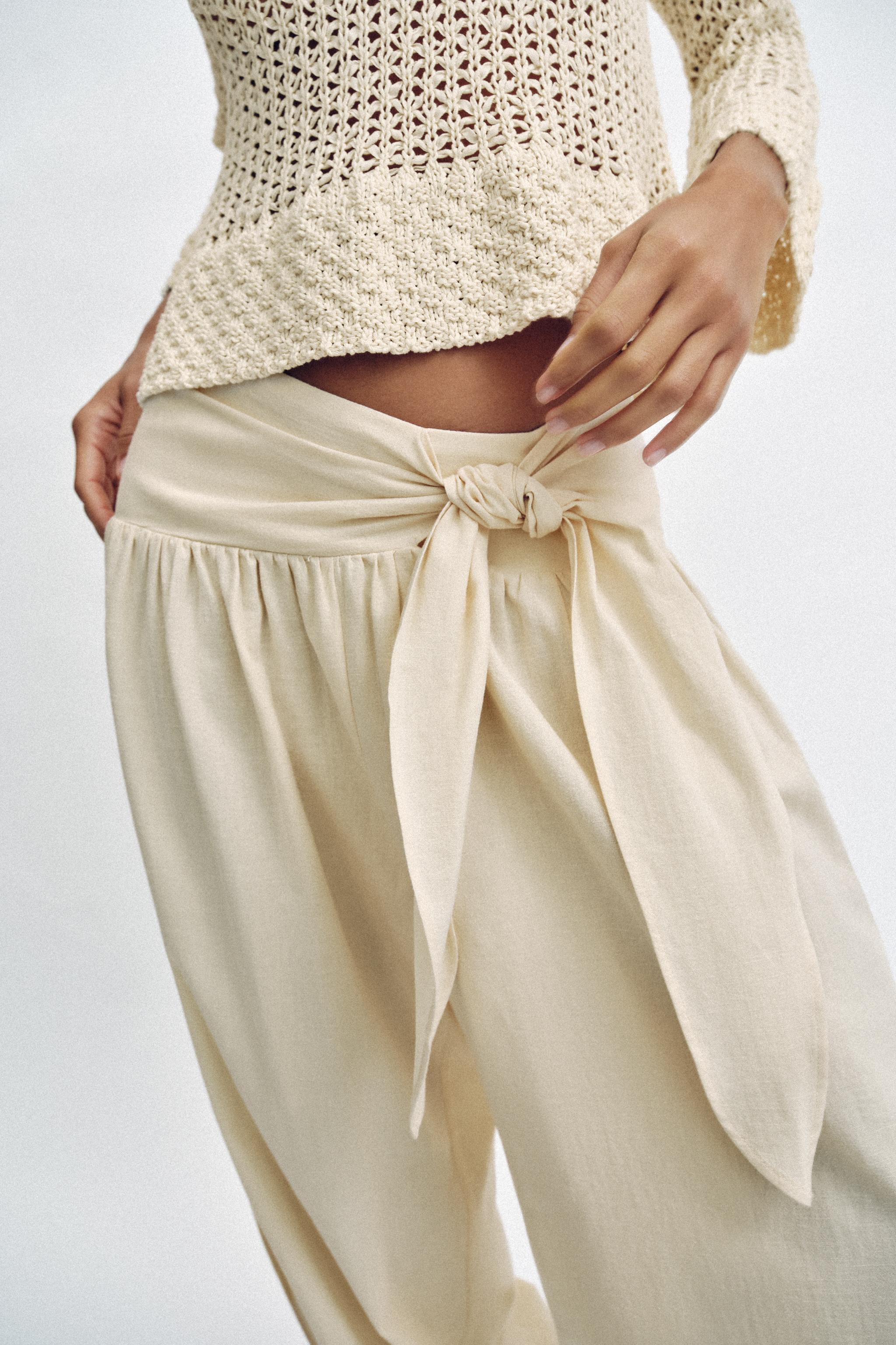 TIED BALLOON PANTS | Zara US