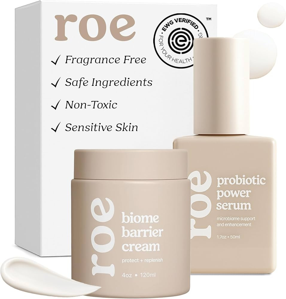 Roe Wellness Baby Cream & Baby Serum Power Pair Biome Barrier | For All Skin & Ages | Hydrating B... | Amazon (US)
