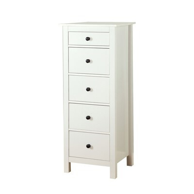 Furniture of America Lushton White 5-Drawer Lingerie Chest | Lowe's