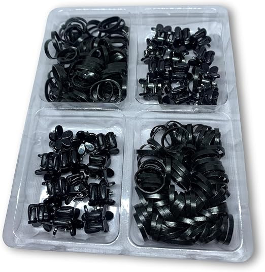 Kit Acessórios para Cabelo Preto, Contém 100 Mini Elástico e 20 Mini Presilhas, Ideal para Pen... | Amazon (BR)