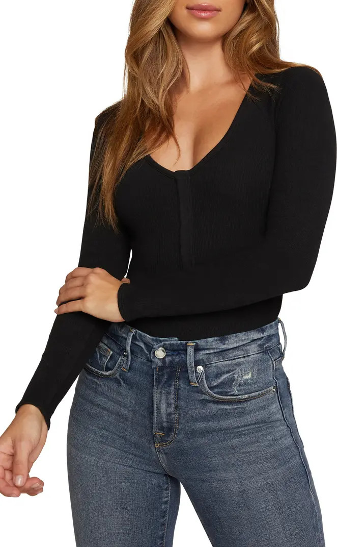 Good Body Snap Henley Bodysuit | Nordstrom