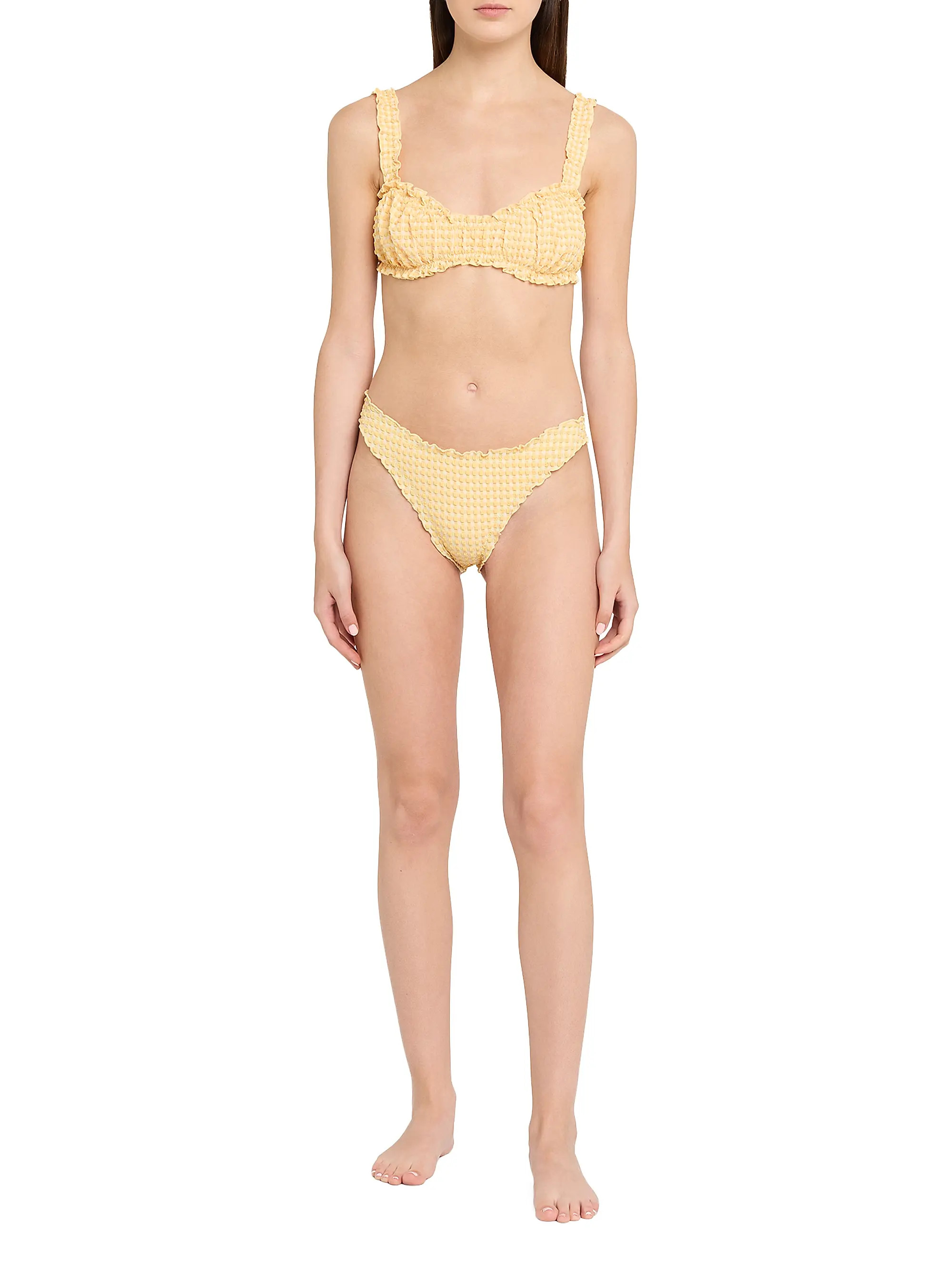Evander Ruched Bikini Top | Saks Fifth Avenue
