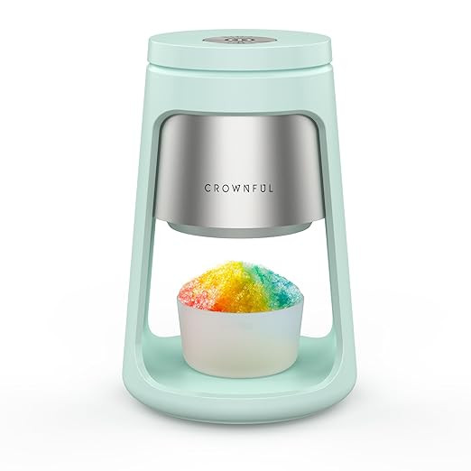 Amazon.com | CROWNFUL Shaved Ice Machine, Snow Cone Machine with 2 Ice Cups, Ice Shaver Machine f... | Amazon (US)