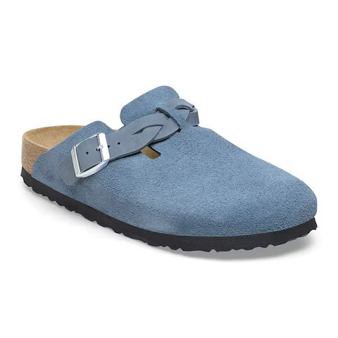 Boston Braided Suede Leather Elemental Blue | BIRKENSTOCK | Birkenstock CA