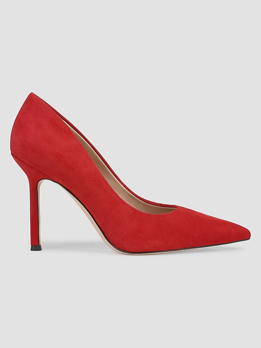 Favorite Daughter Women's Riley 95MM Suede Pumps - Racing Red - Size 11 | Saks Fifth Avenue