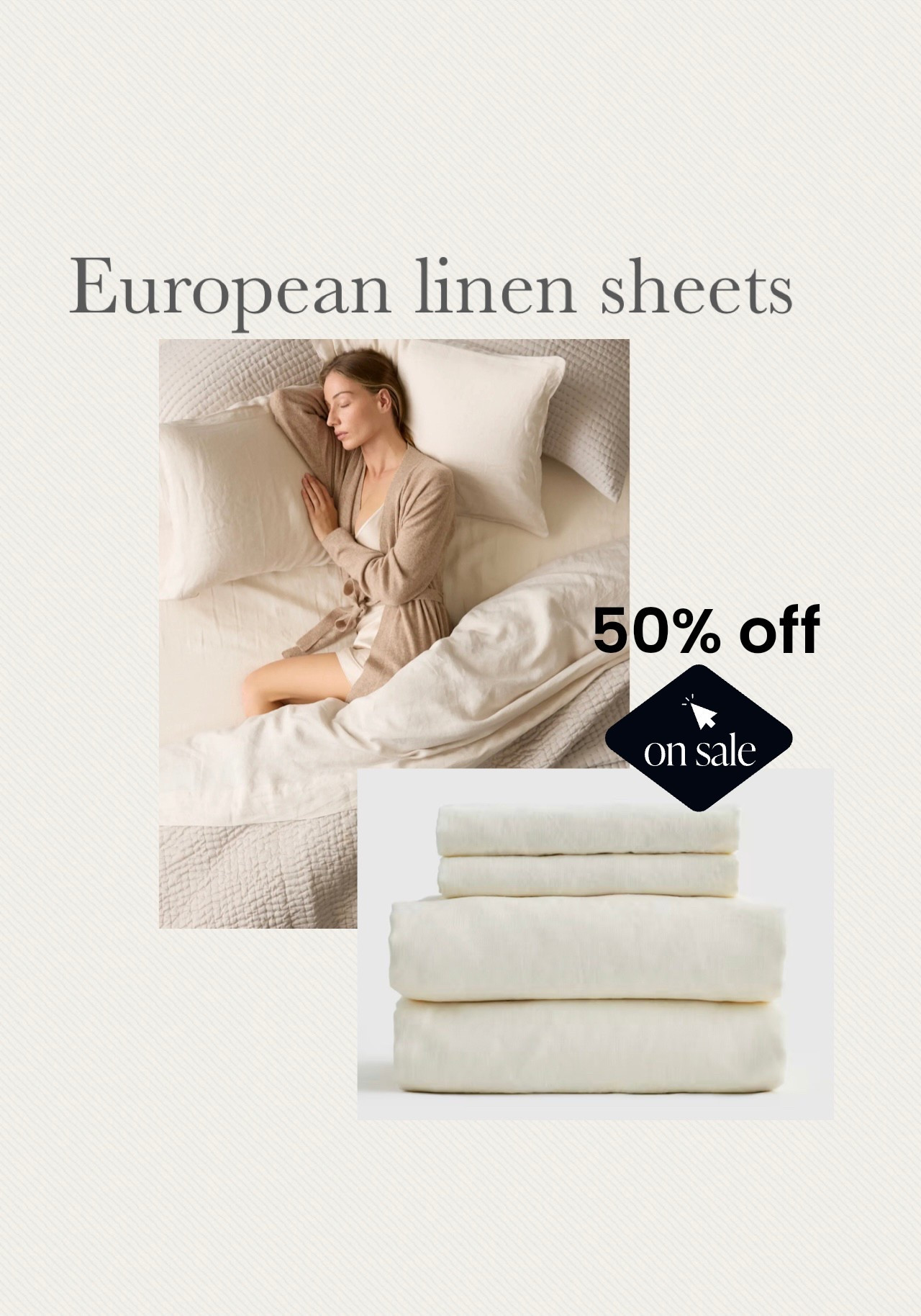 European linen sheets are my new favorite for summer, catch these now while they’re on sale. 50% off my favorite color is ivory and striped Misty and white.
Go ahead and give yourself a treat ! 

#LTKHome #LTKSaleAlert #LTKFamily