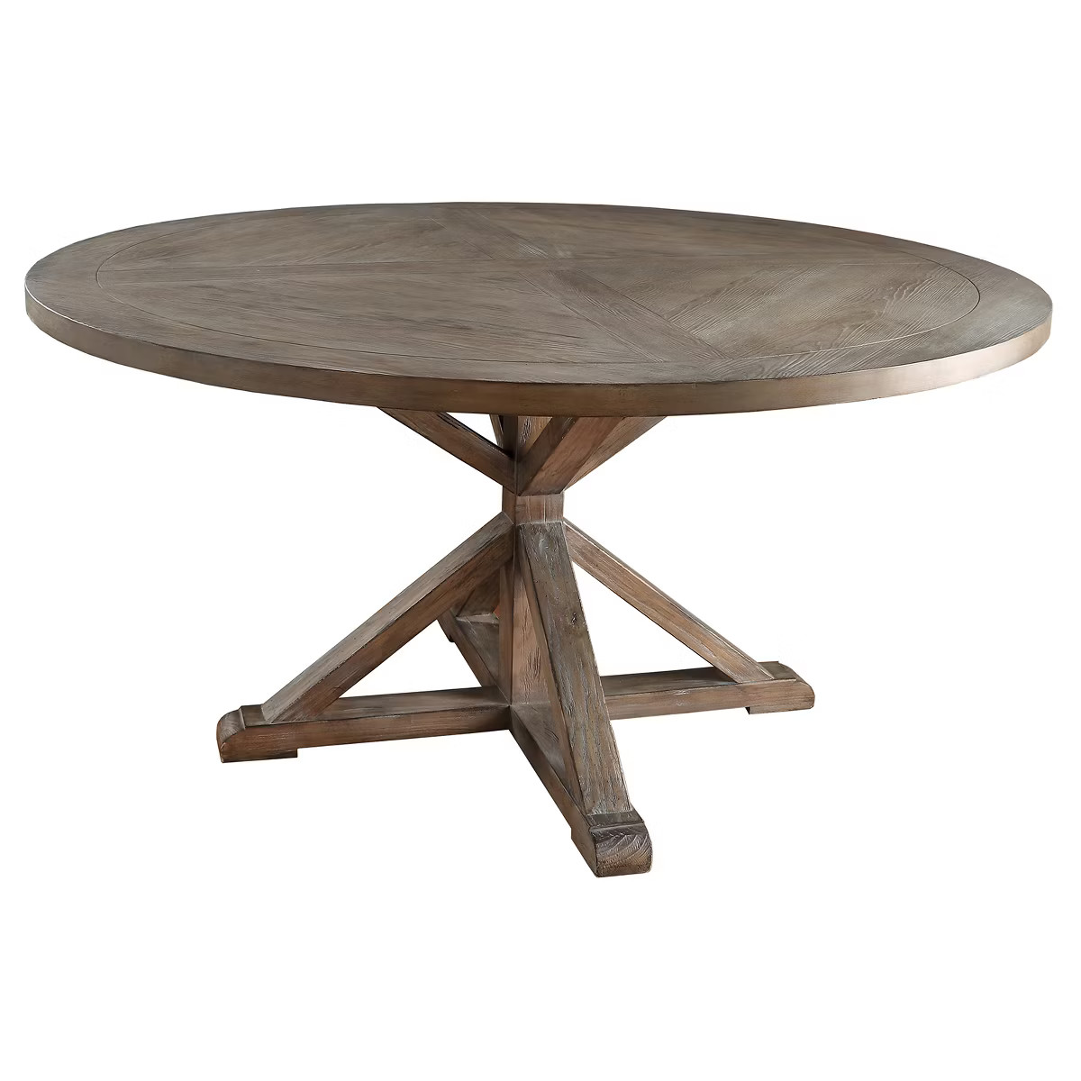 Sierra Round Dining Table Wood Brown - Inspire Q | Target