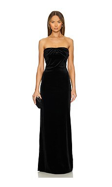SEROYA Noela Gown in Black from Revolve.com | Revolve Clothing (Global)