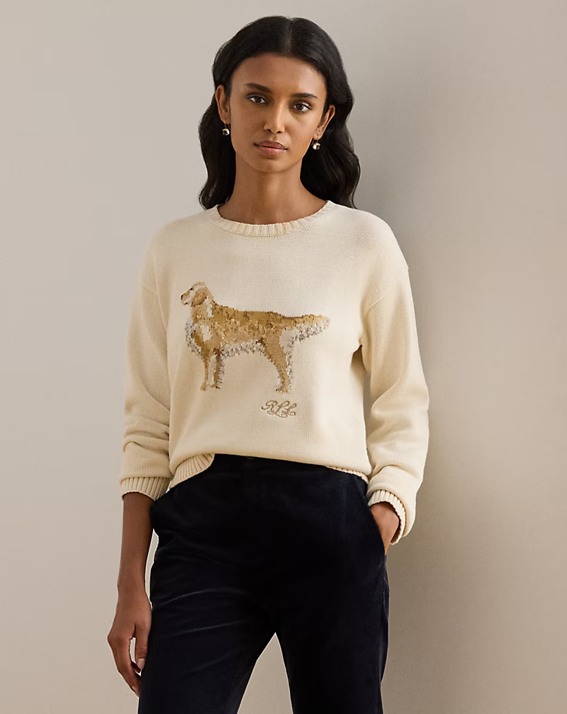 Intarsia-Knit Golden Retriever Jumper | Ralph Lauren (UK)