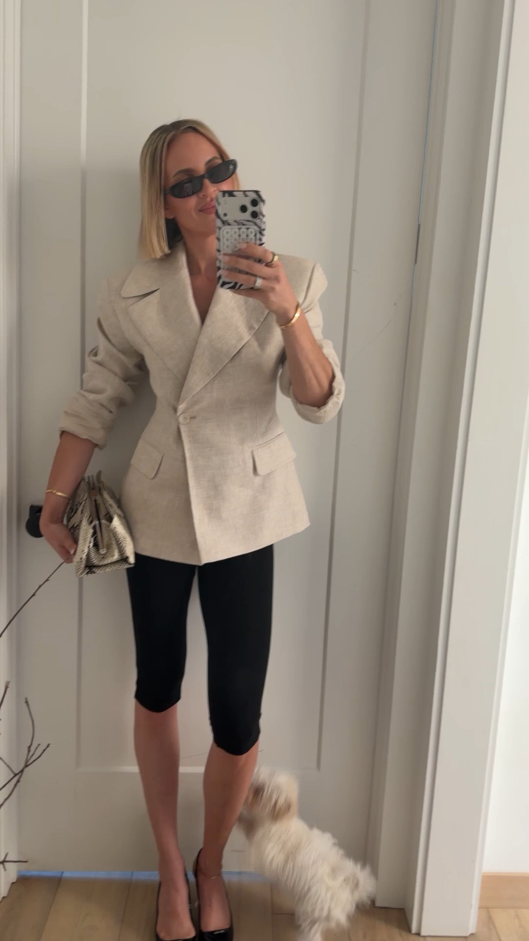 The second I saw this laser on revolve I knew I needed to own it. I love the dramatic shoulders and the cinched waist and love that it is linen so it’s summer appropriate. I’m wearing a small. Also wearing a small and the capris. They’re comfiest capris I’ve ever tried on ￼￼￼

#LTKOver40 #LTKTall #LTKootd