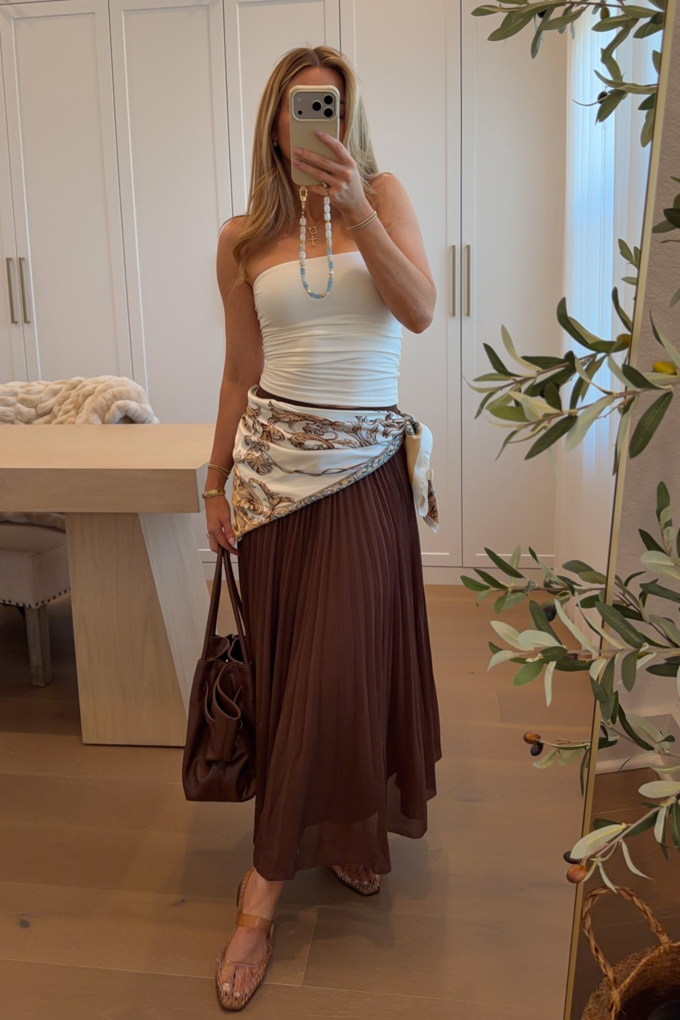 amazon look, top: xs // midi skirt: sized up to a medium