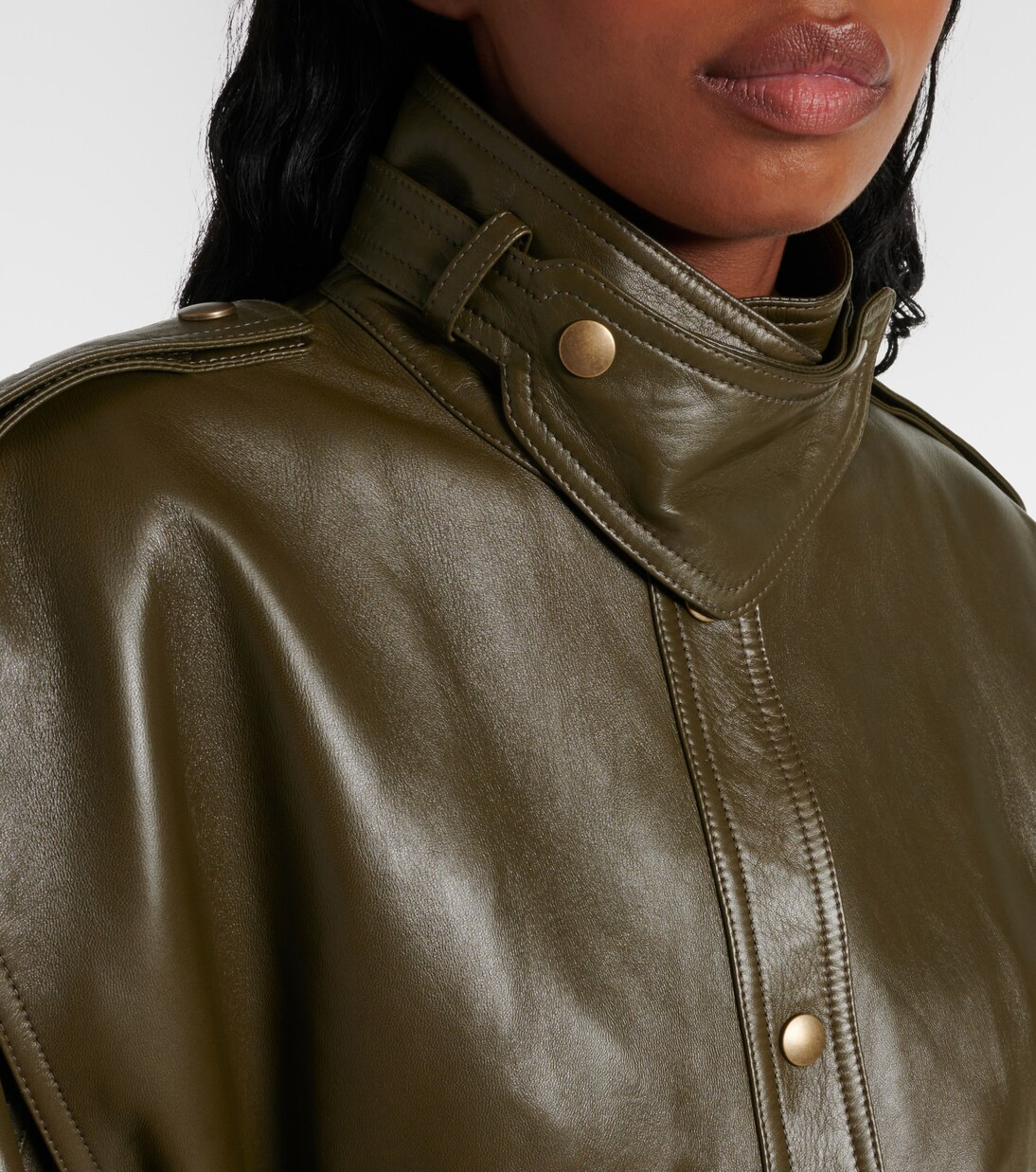 Oversized leather jacket | Mytheresa (INTL)