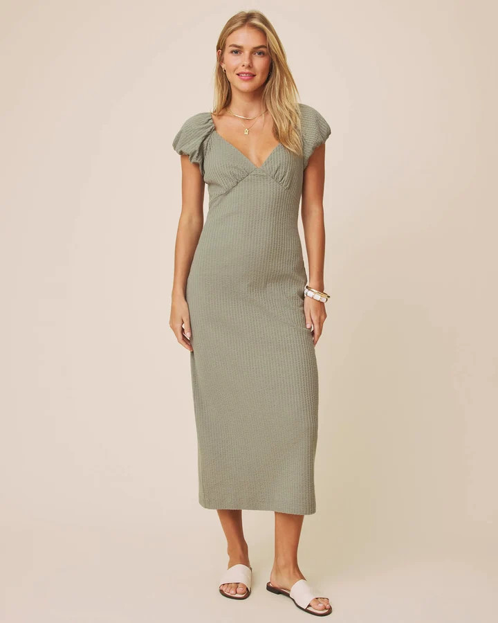 Dawn Puff Sleeve Midi Dress | Splendid