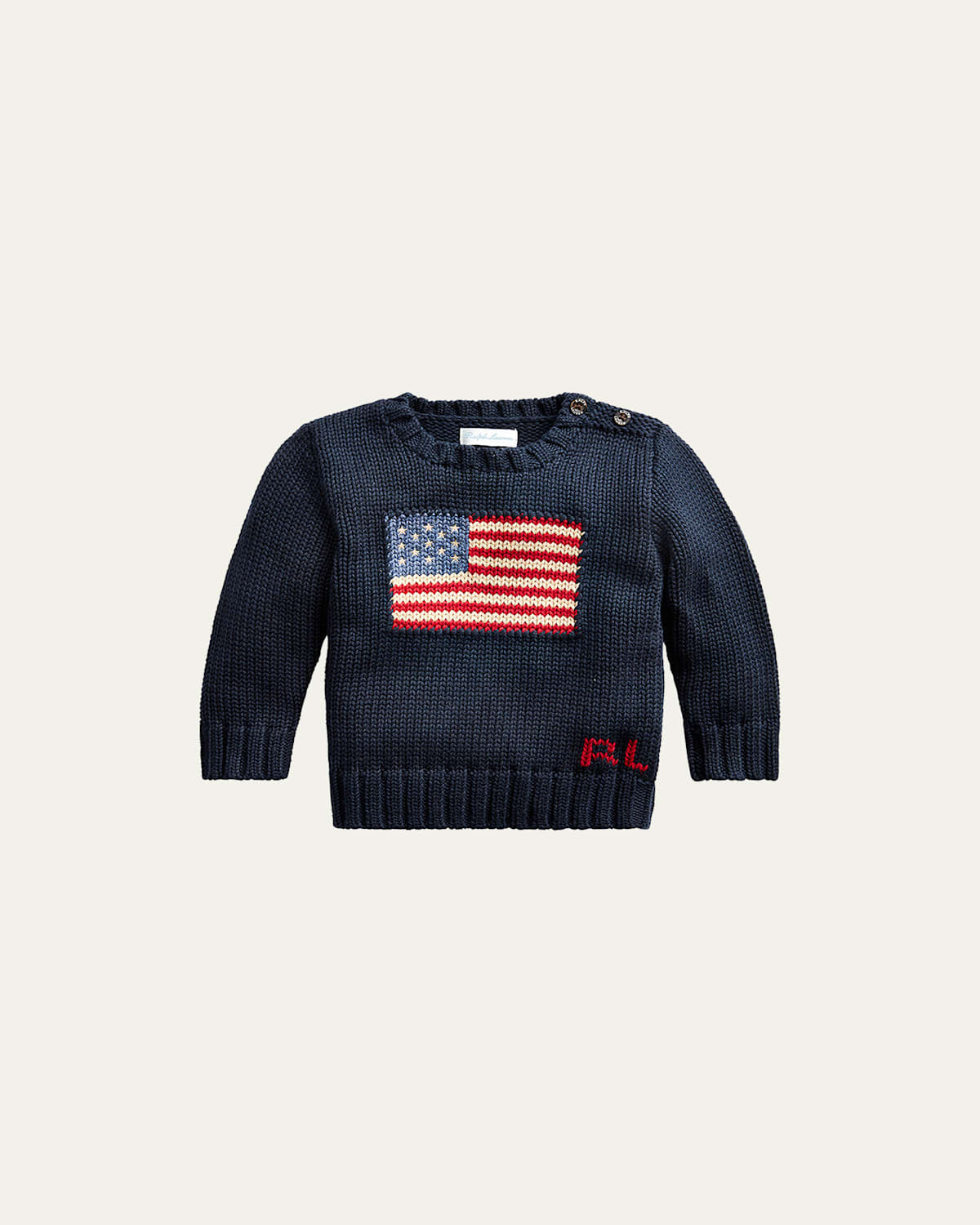 Boy's Flag Intarsia Knit Sweater, Size 3M-24M | Bergdorf Goodman