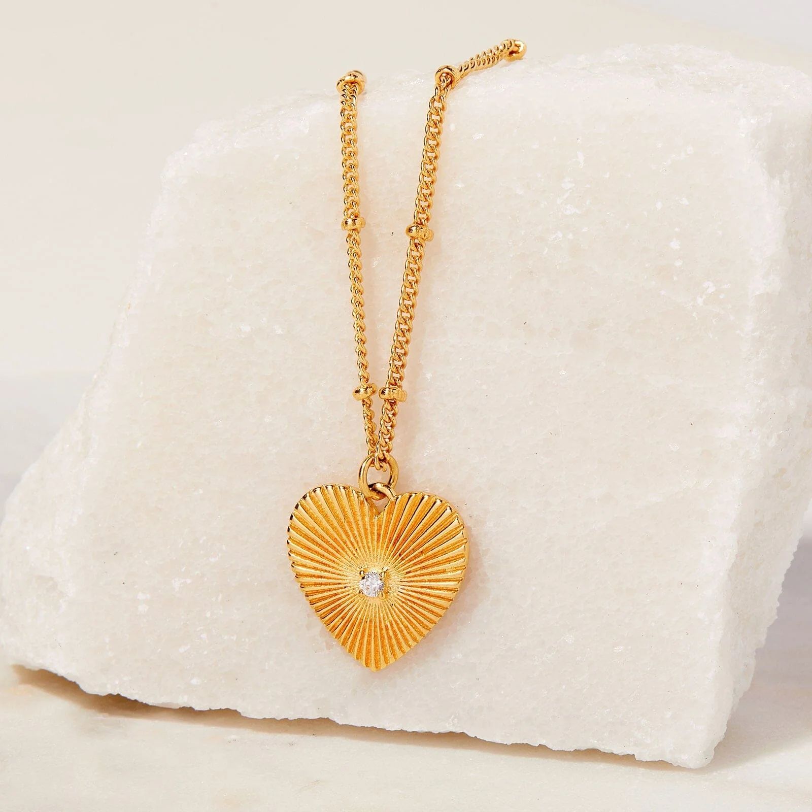 Sunburst Heart Necklace | Pura Vida Bracelets