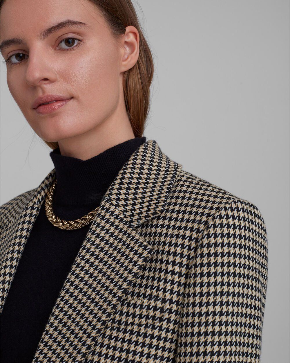 Single-Breasted Houndstooth Blazer | Club Monaco (Global)