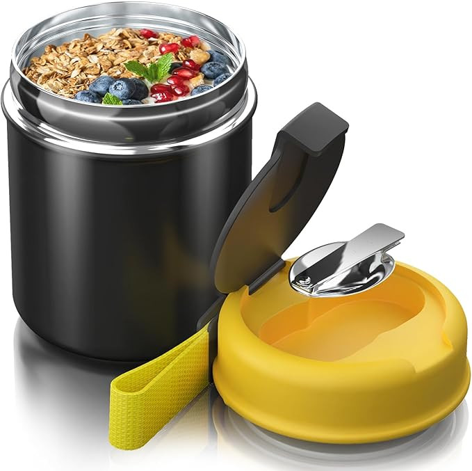 15.8OZ Kids Food Soup Container Lunchbox - Adult Stainless Steel Thermo Food Jar,for Hot Cold Wid... | Amazon (US)