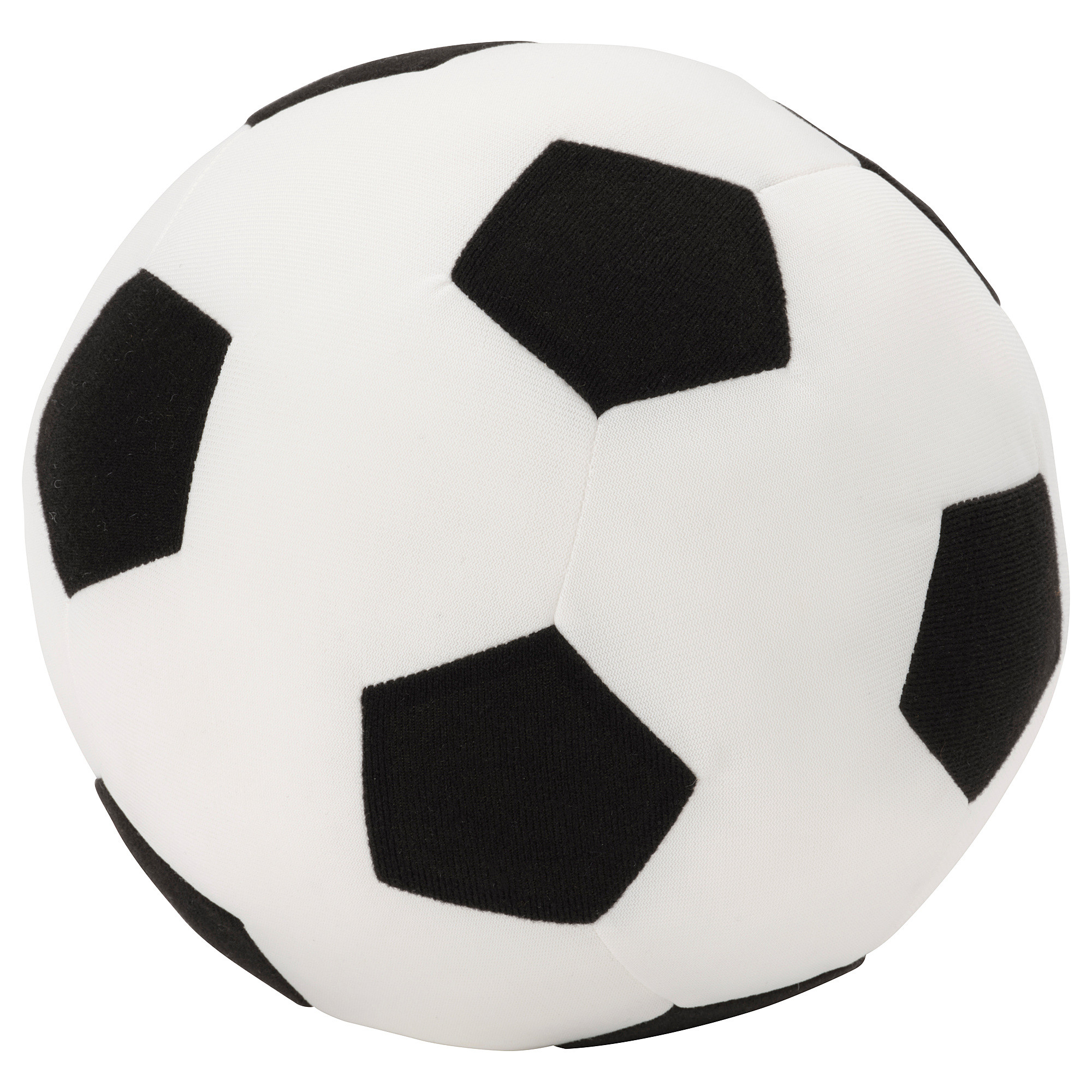 SPARKA Soft toy, soccer ball/black white | IKEA US