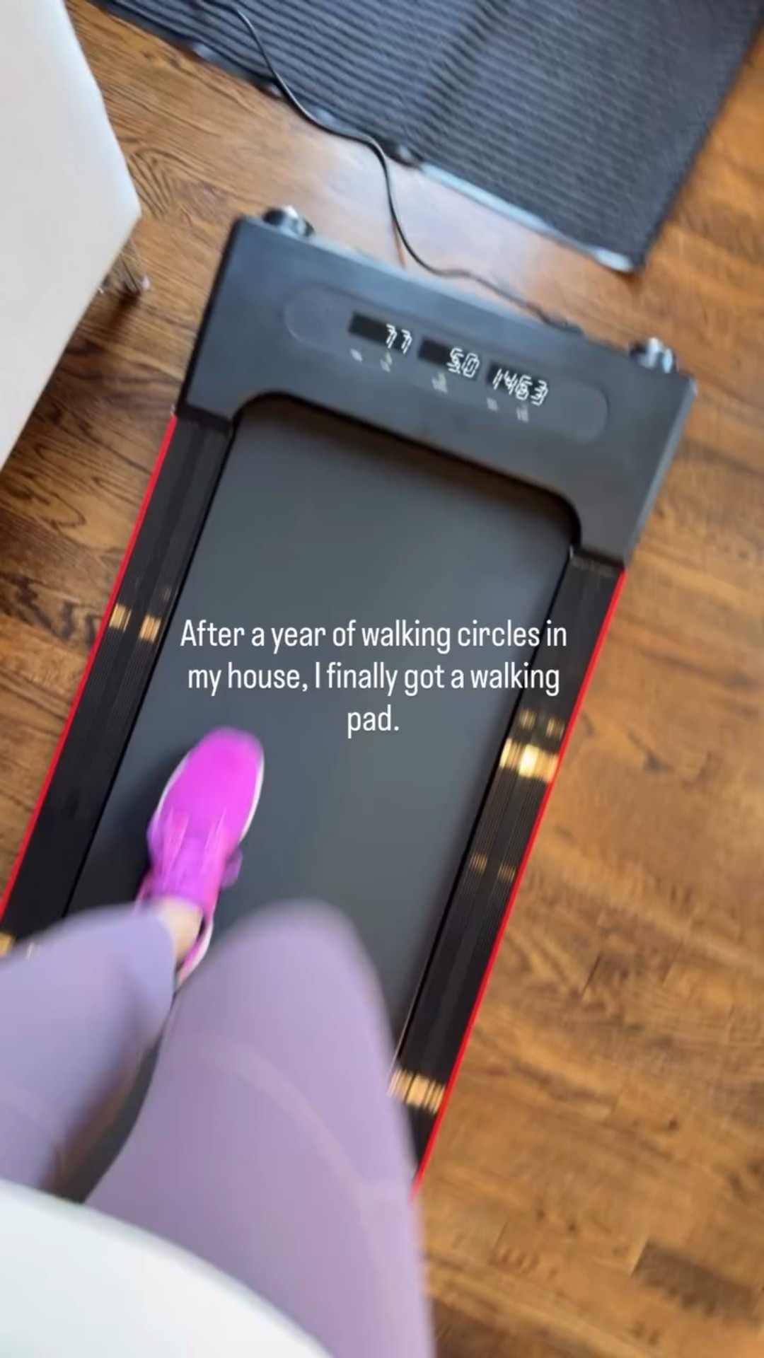 After a year of walking circles in my house, I finally got a walking pad.

#LTKOver40 #LTKfitnessgoals #LTKselfcare