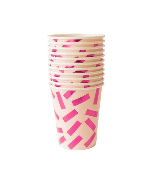 Pretty in Pink Confetti Cups | Oh Happy Day Shop