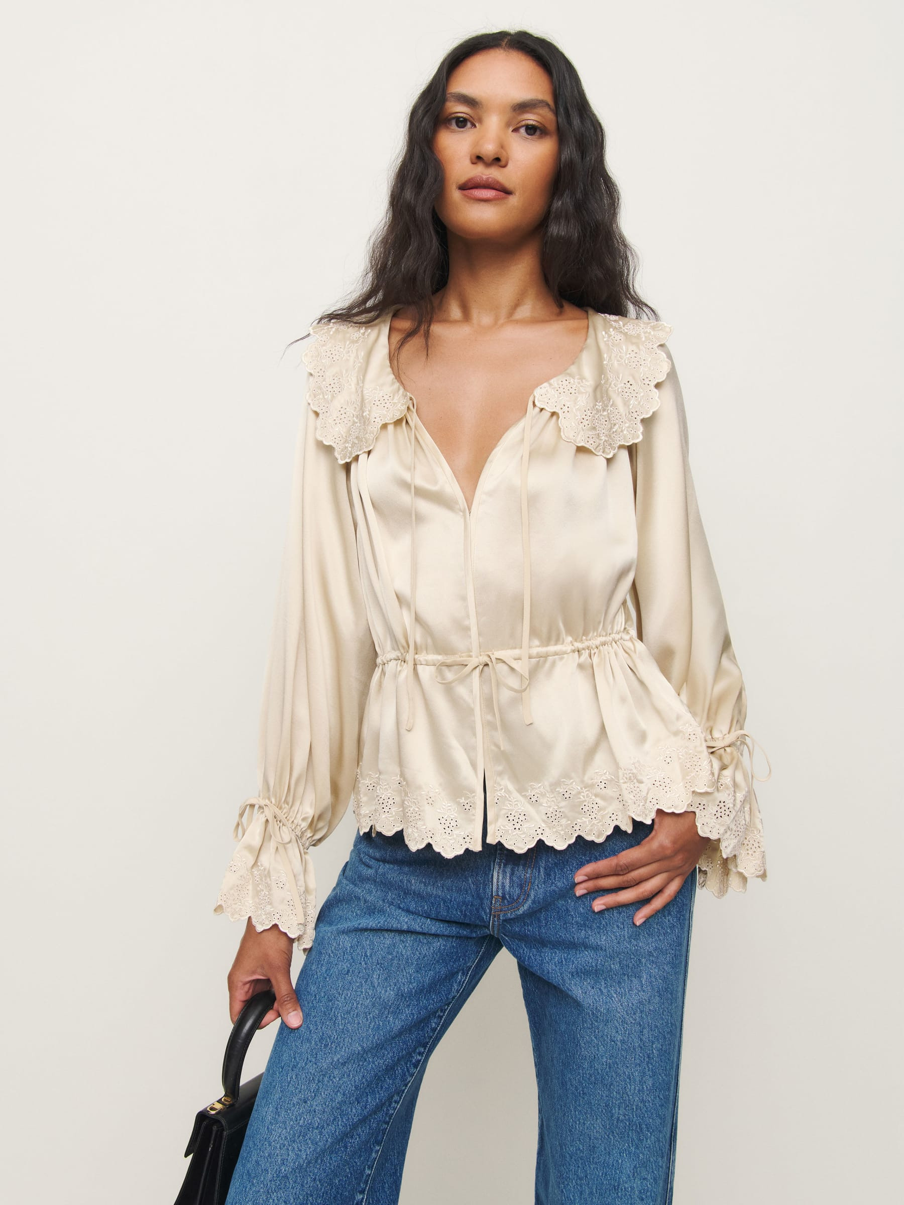 Lillie Silk Top | Reformation (Global)
