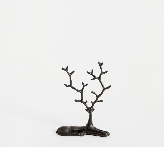 Bronze Sculpted Reindeer | Pottery Barn (US)