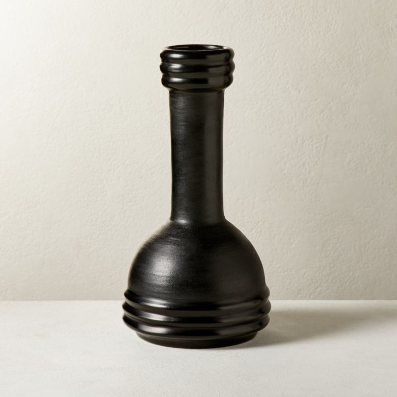 Soto Black Vase | CB2 | CB2